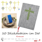 Preview: 10 Stickdateien im Set Kreuze für 13x18 Rahmen religiöse Motive für Gotteslob S064-set-01